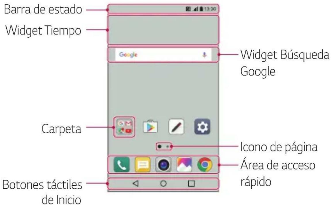 LG M320N - Diseño de la pantalla de inicio - 1