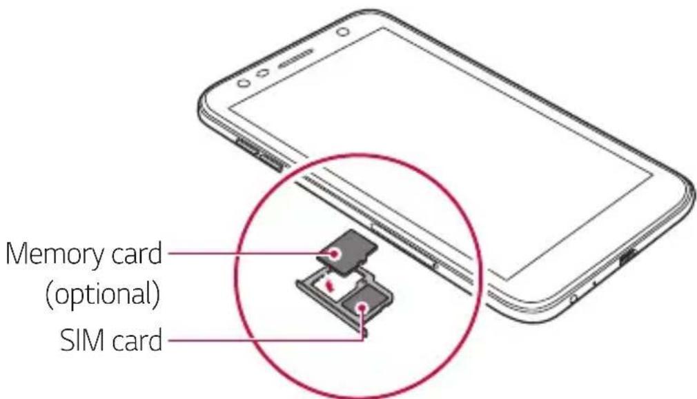 LG M320N - Inserting the memory card - 2