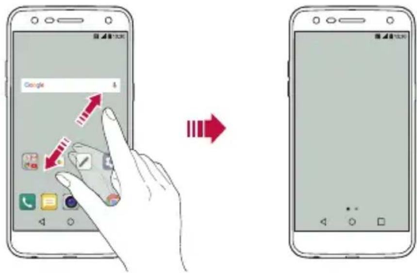 LG M320N - Wyświetlanie tła - 1