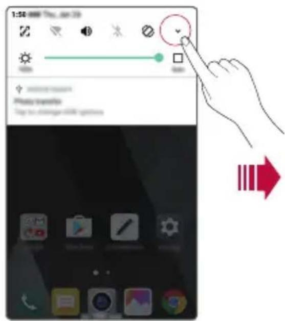 LG M320N - Panneau de notifications - 1