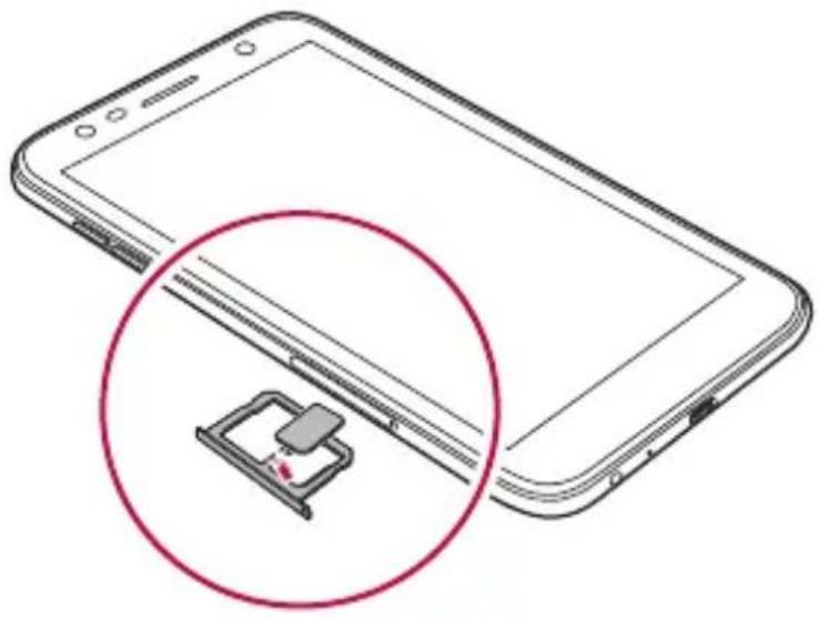 LG M320N - Instalación de la tarjeta SIM - 4