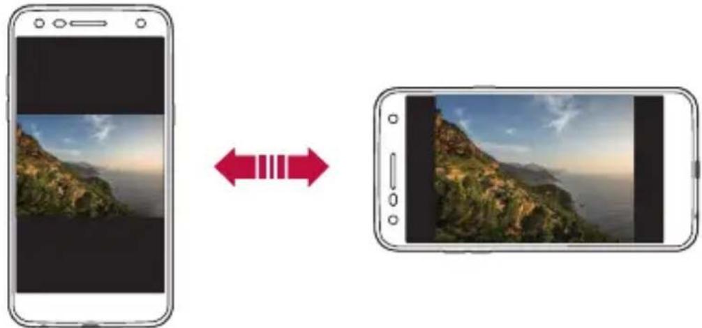 LG M320N - Przełączanie orientacji ekranu - 1
