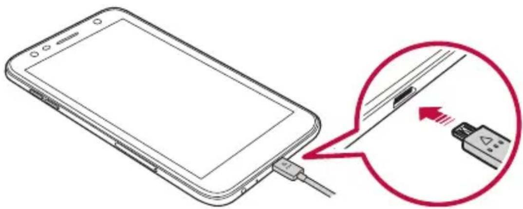 LG M320N - Carga de la batería - 1