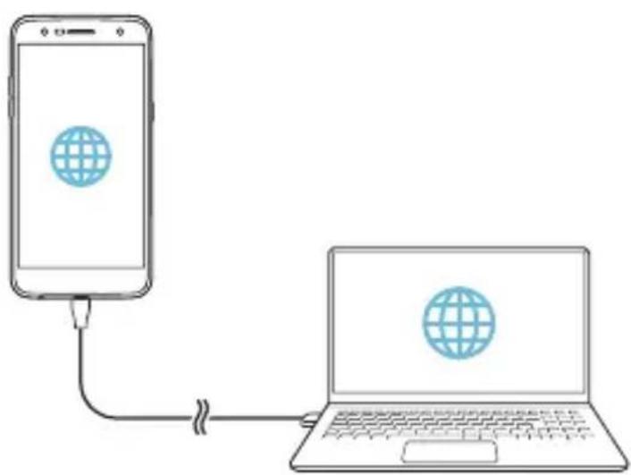 LG M320N - Tethering przez USB - 2