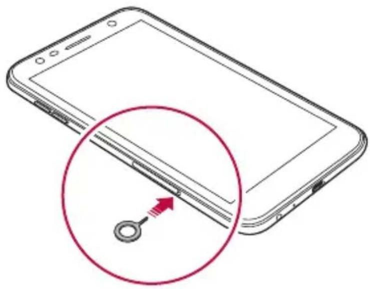 LG M320N - Vloženie karty SIM - 2