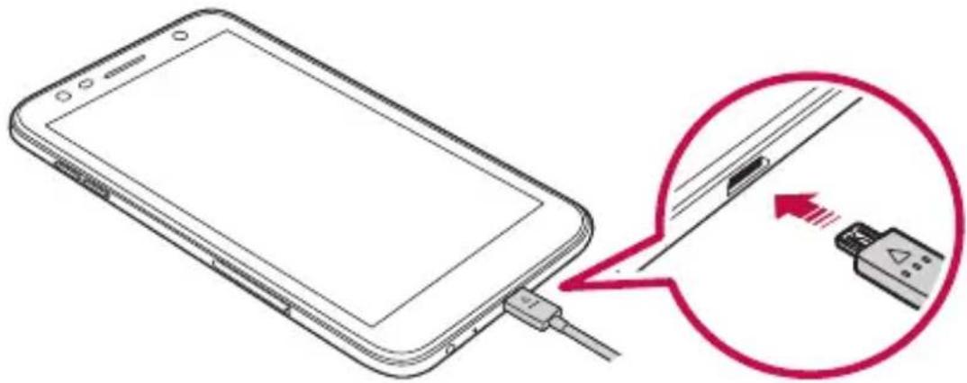 LG M320N - Chargement de la batterie - 1