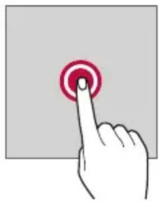 LG M160E - Tapping and holding - 1