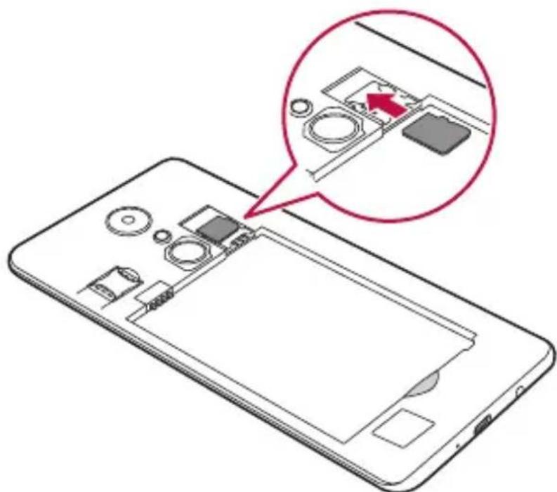 LG M160E - Inserting the memory card - 2