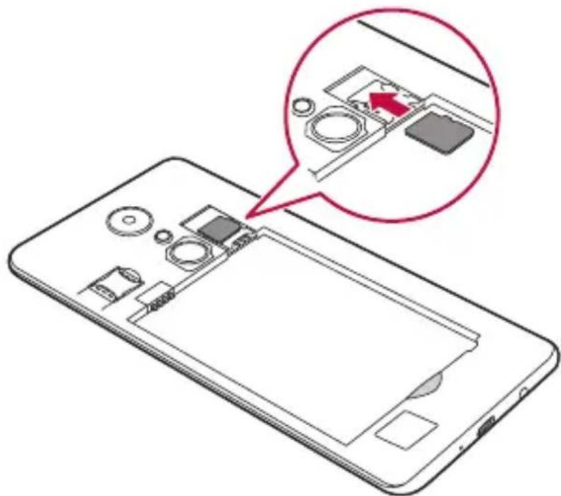 LG M160E - Inserimento della scheda di memoria - 2