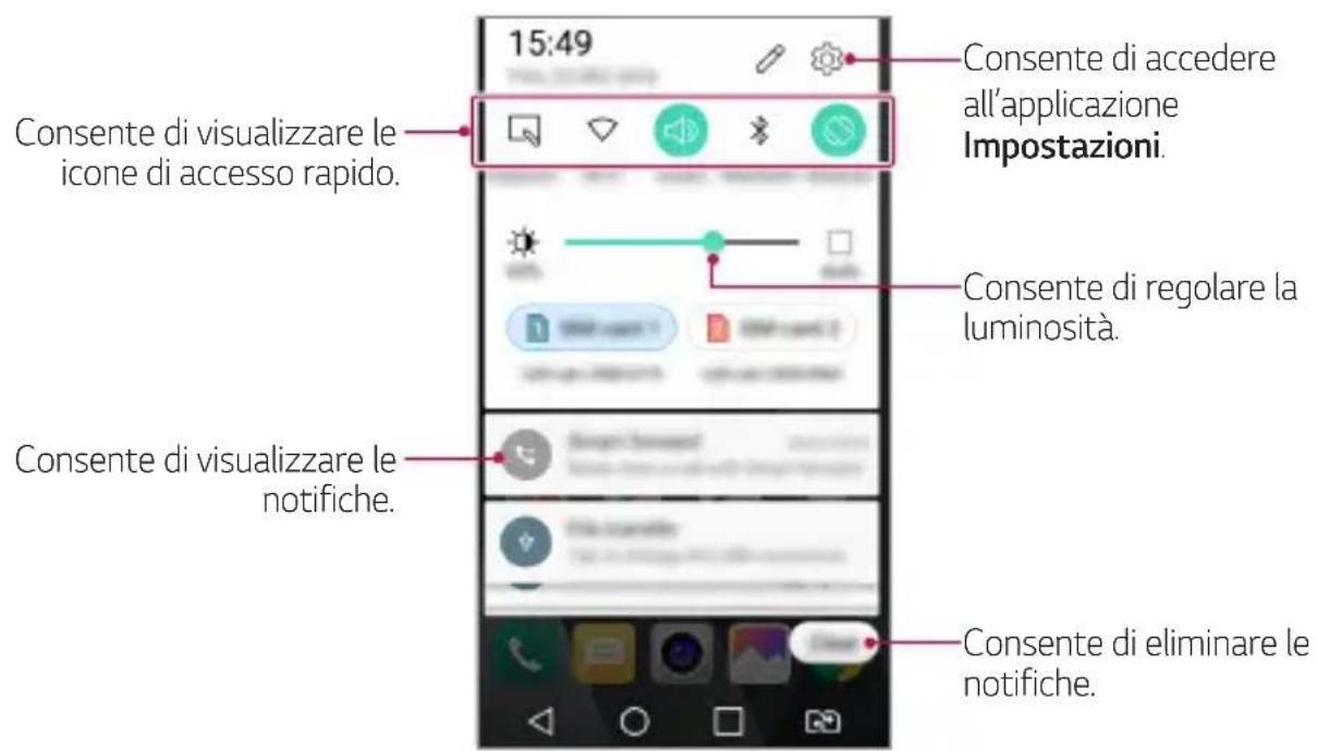 LG M160E - Pannello notifiche - 1