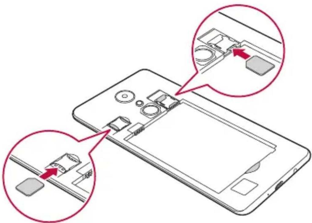 LG M160E - Installing the SIM card and battery - 4