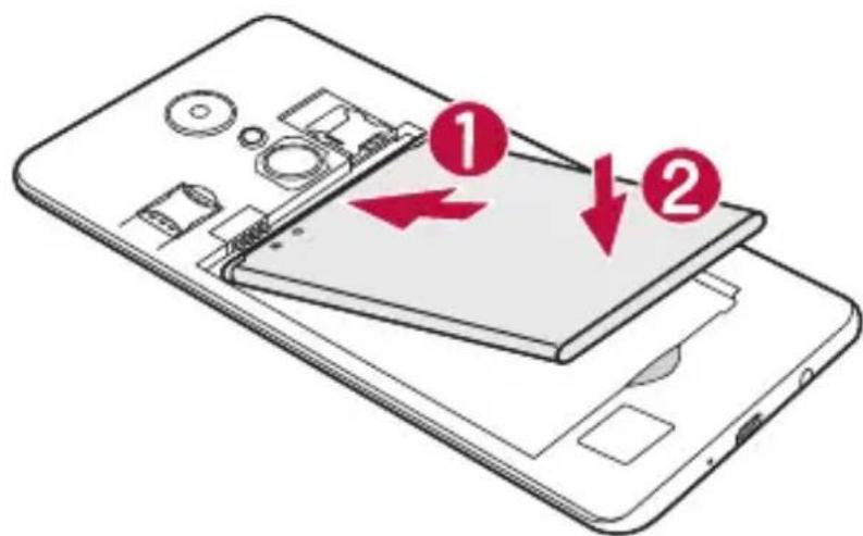 LG M160E - Installing the SIM card and battery - 5