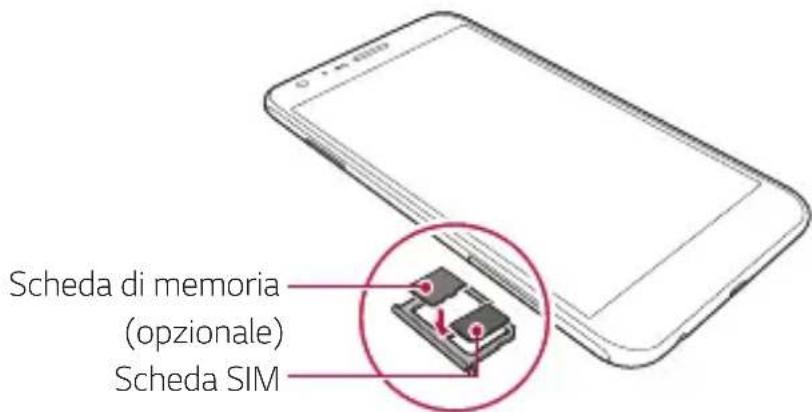 LG K580 - Inserimento della scheda di memoria - 2