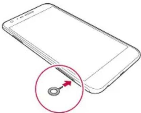 LG K580 - Installazione della scheda SIM - 1