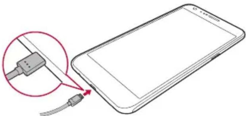 LG K580 - Akku laden - 1