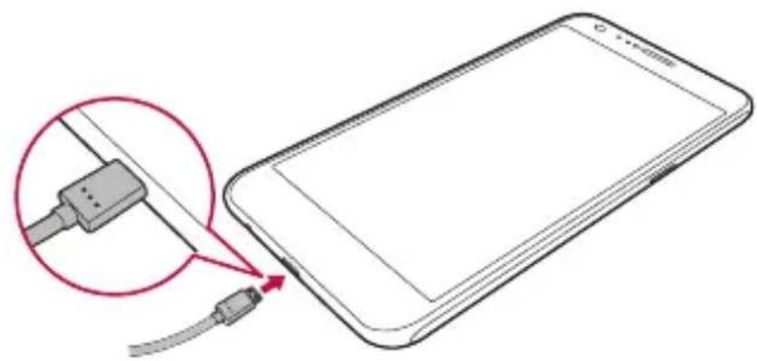 LG K580 - Charging the battery - 1