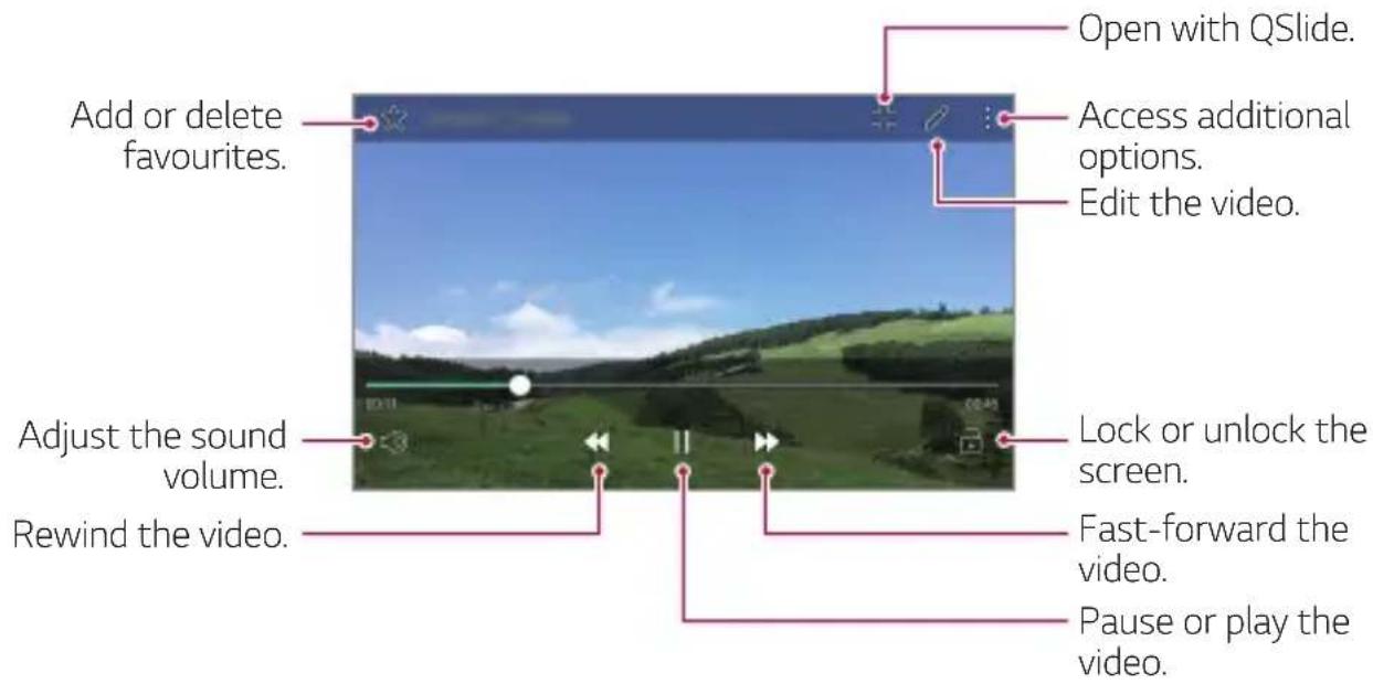 LG K580 - Playing a video - 1