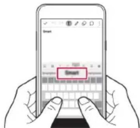 LG K580 - Uporaba tipkovnice Smart - 1