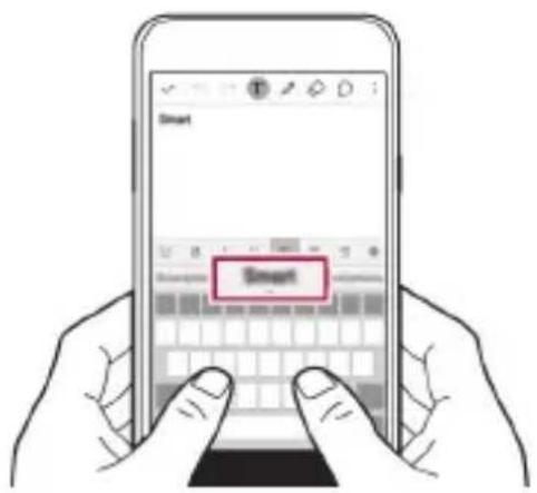 LG K580 - Utilisation du clavier Smart - 1
