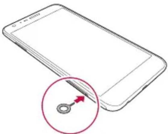 LG K580 - SIM-Karte einlagen - 1