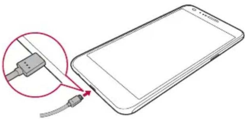 LG K580 - Carica della batteria - 1