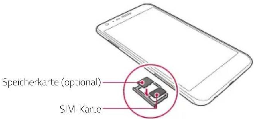 LG K580 - Speicherkarte einlagen - 2