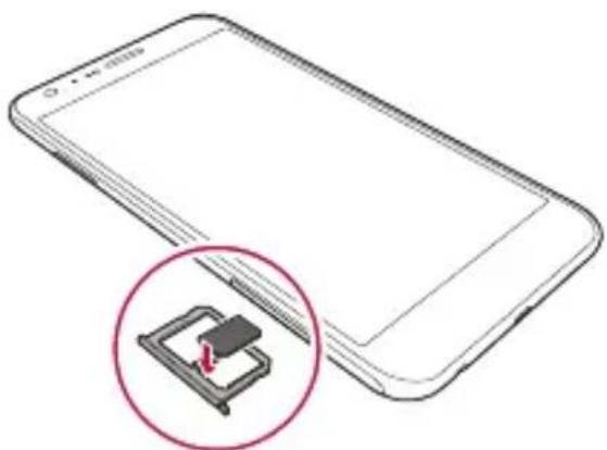 LG K580 - Nameščanje kartice SIM - 3