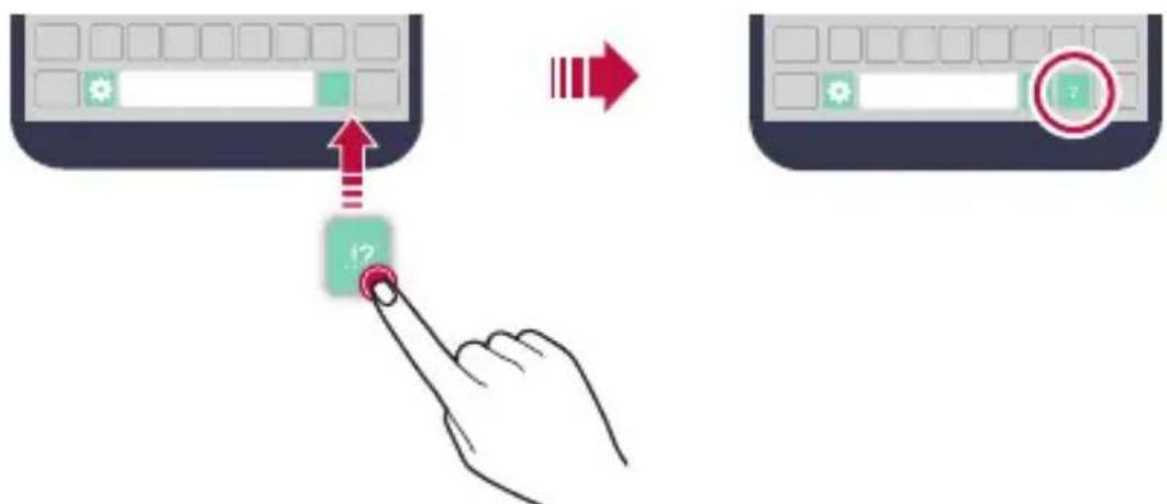 LG K580 - Changing the QWERTY keyboard layout - 1