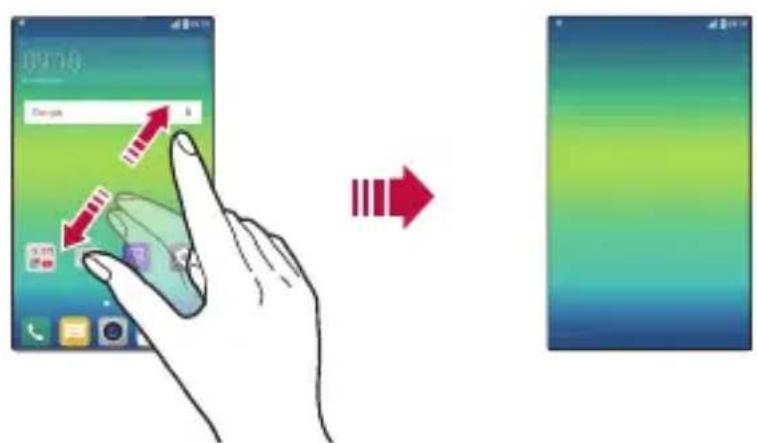 LG K580 - Visualizzazione del tema di sfondo - 1