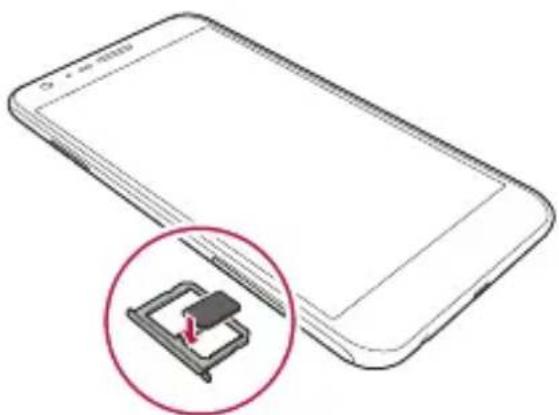 LG K580 - Installing the SIM card - 3