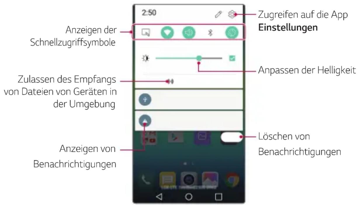 LG K580 - Benachrichtigungsfeld - 1