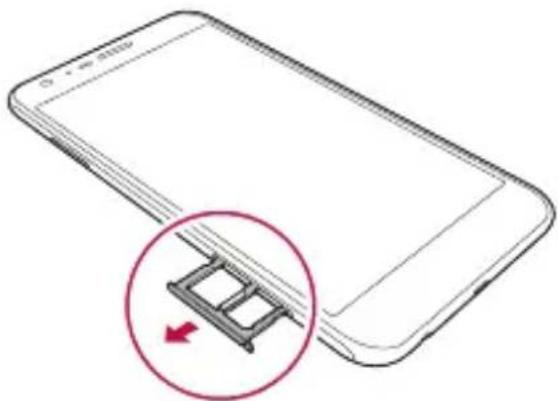 LG K580 - SIM-Karte einlagen - 2