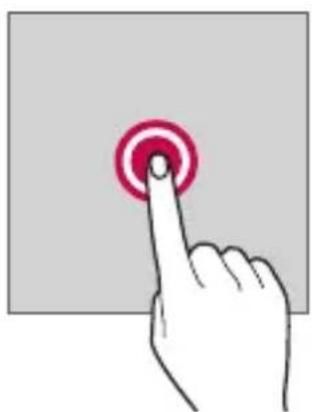 LG K580 - Tapping and holding - 1
