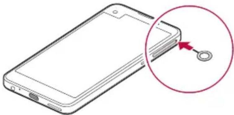 LG K500N - Installation de la carte SIM - 1