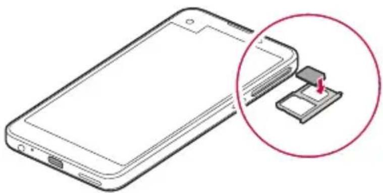 LG K500N - Nameščanje kartice SIM - 2