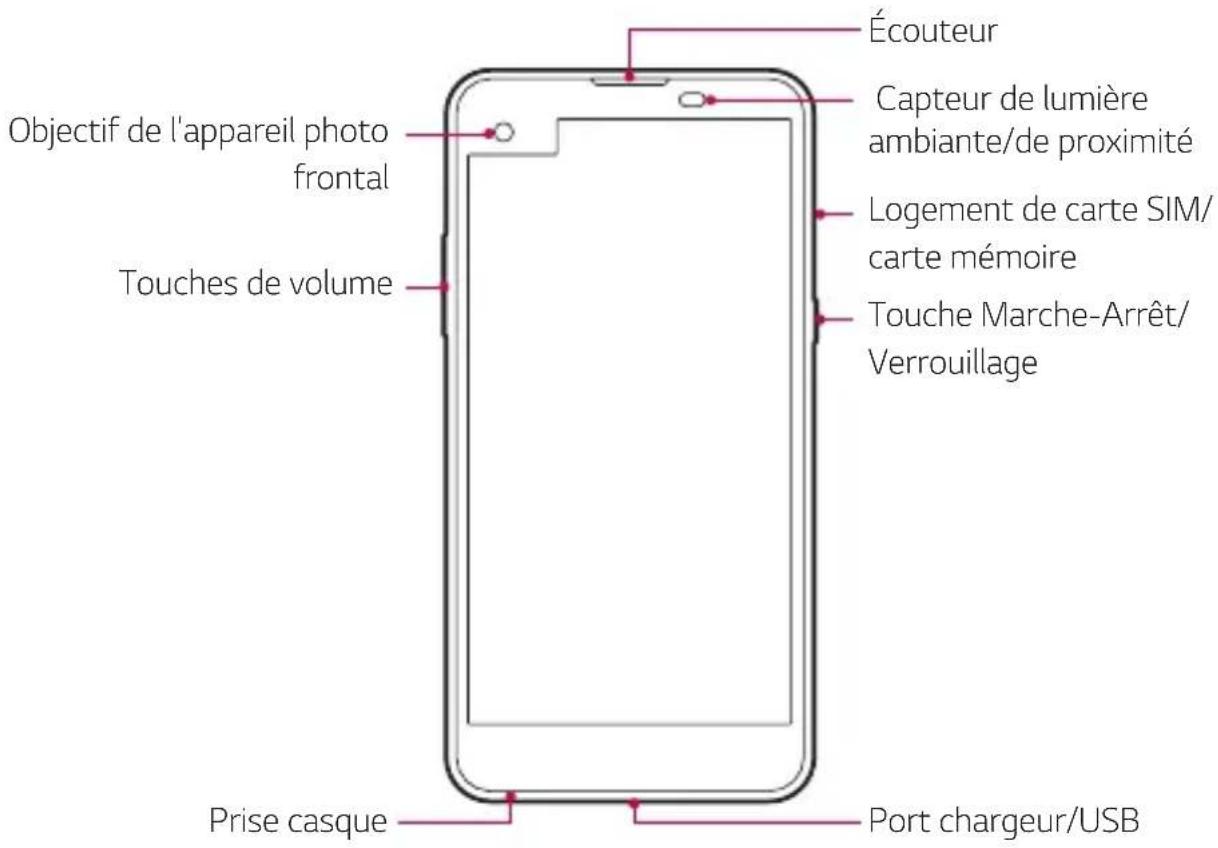 LG K500N - Présentationdespièces - 1