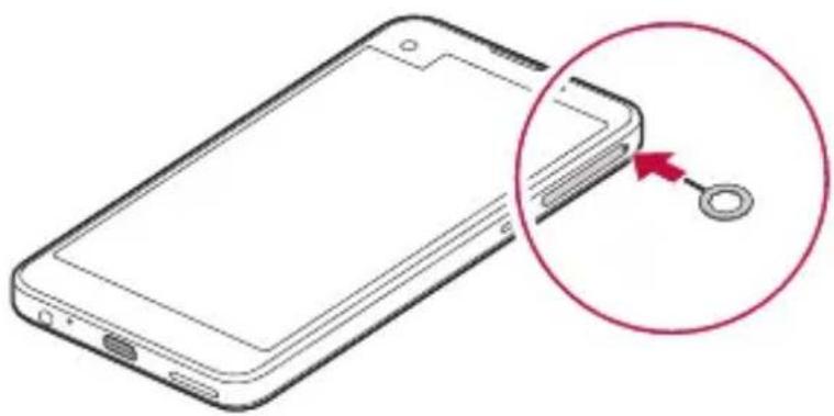 LG K500N - Nameščanje kartice SIM - 1