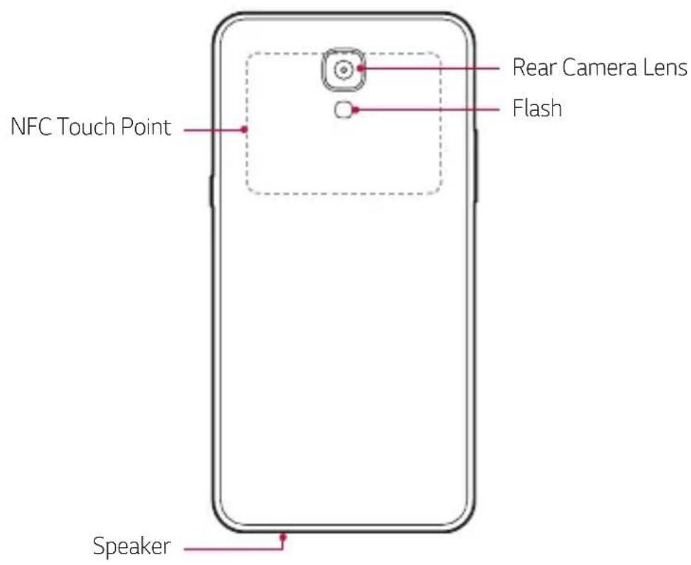NFC Touch Point Rear Camera Lens Flash Speaker