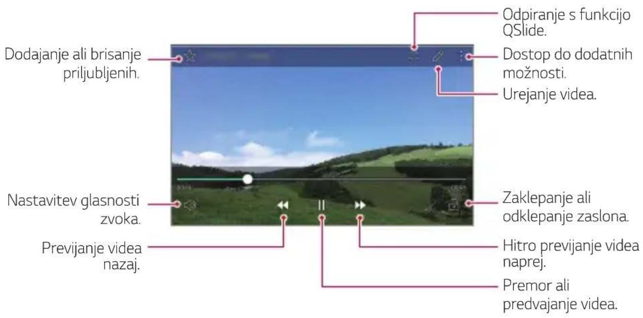 LG K500N - Predvajanje videoposnetka - 1