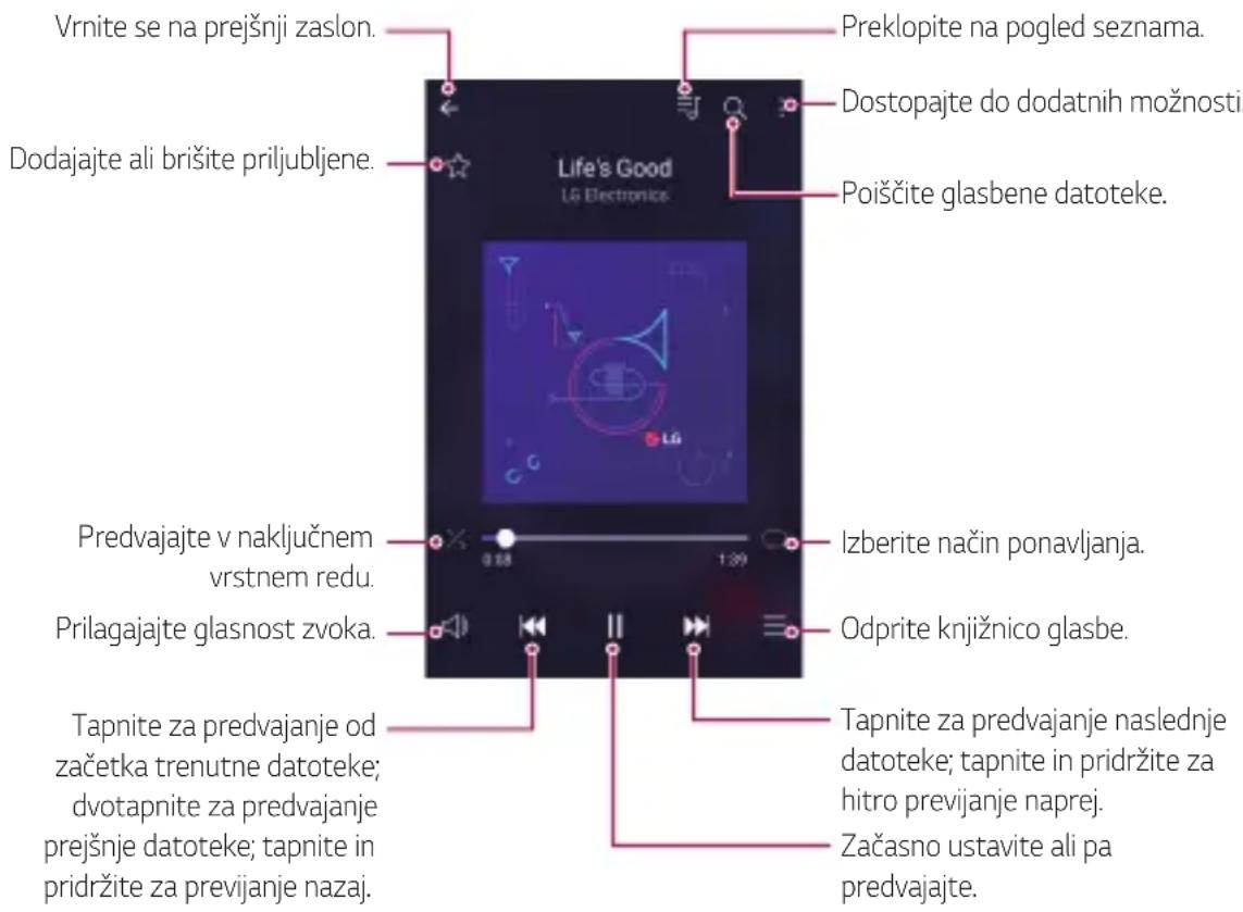LG K500N - Glasba - 1