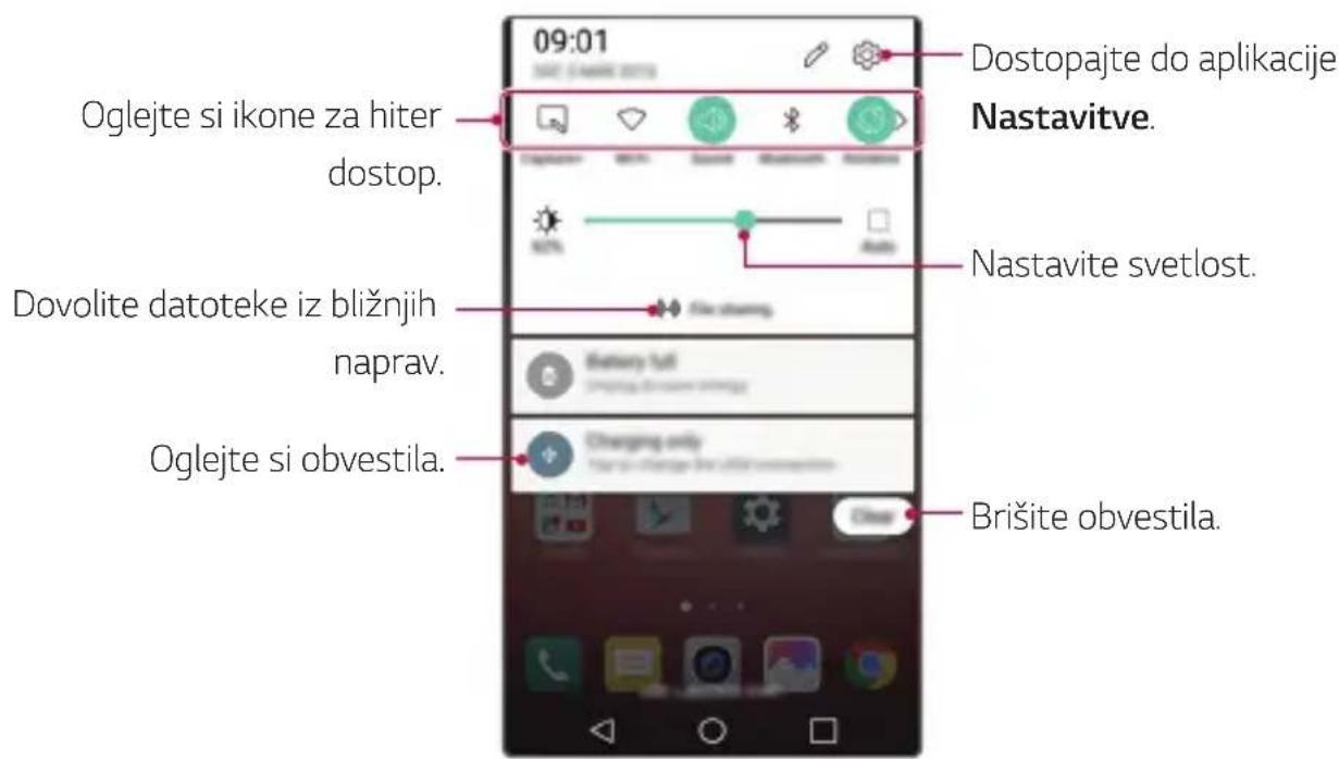 LG K500N - Plošča z obvestili - 1