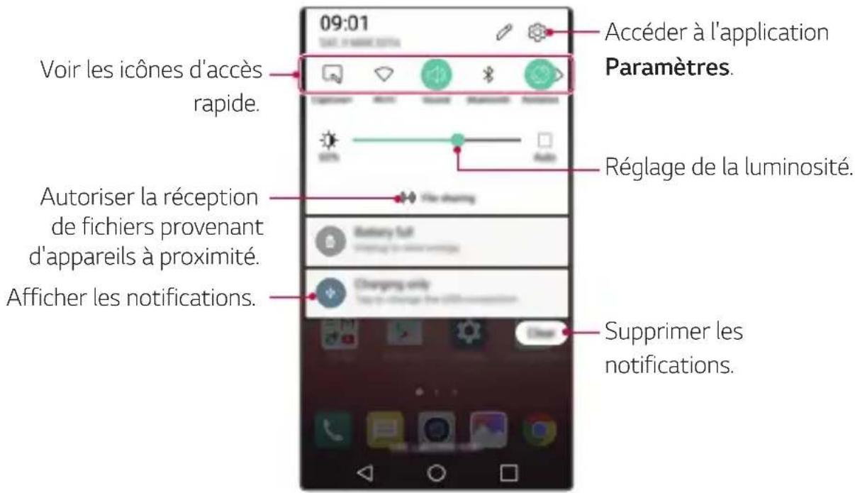 LG K500N - Panneaudenotifications - 1