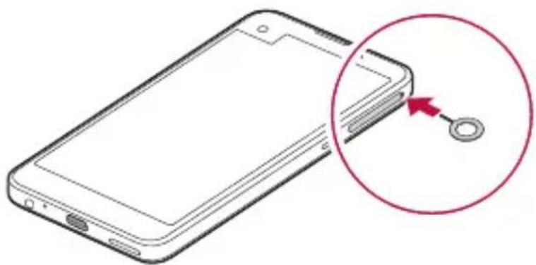 LG K500N - Installing the SIM card - 1