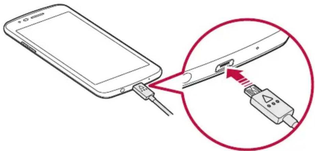 LG M200N - Ładowanie baterii - 1