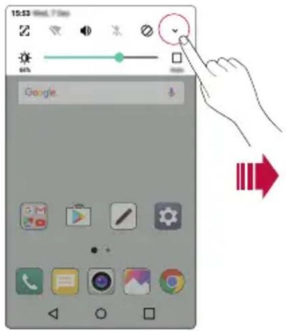 LG M200N - Notificationspanel - 1