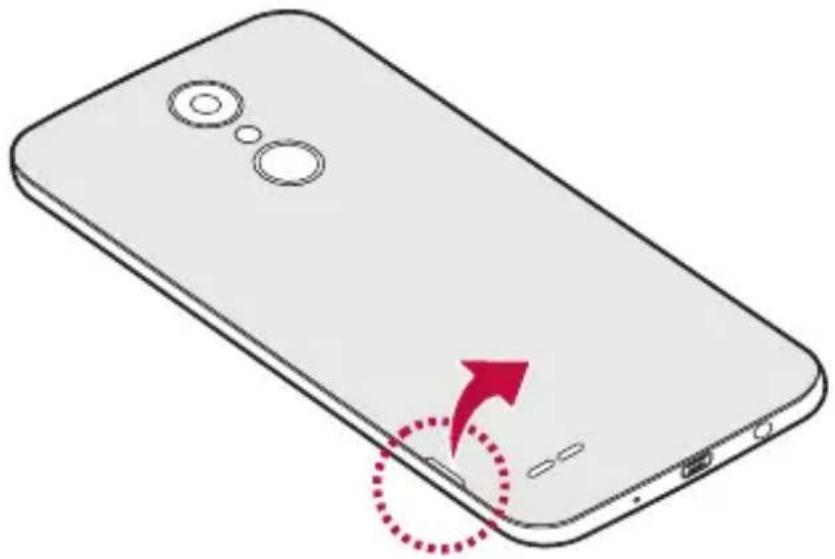 LG M200N - Wkładanie karty SIM - 1
