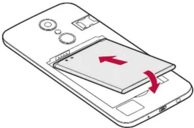 LG M200N - Installing the battery - 2