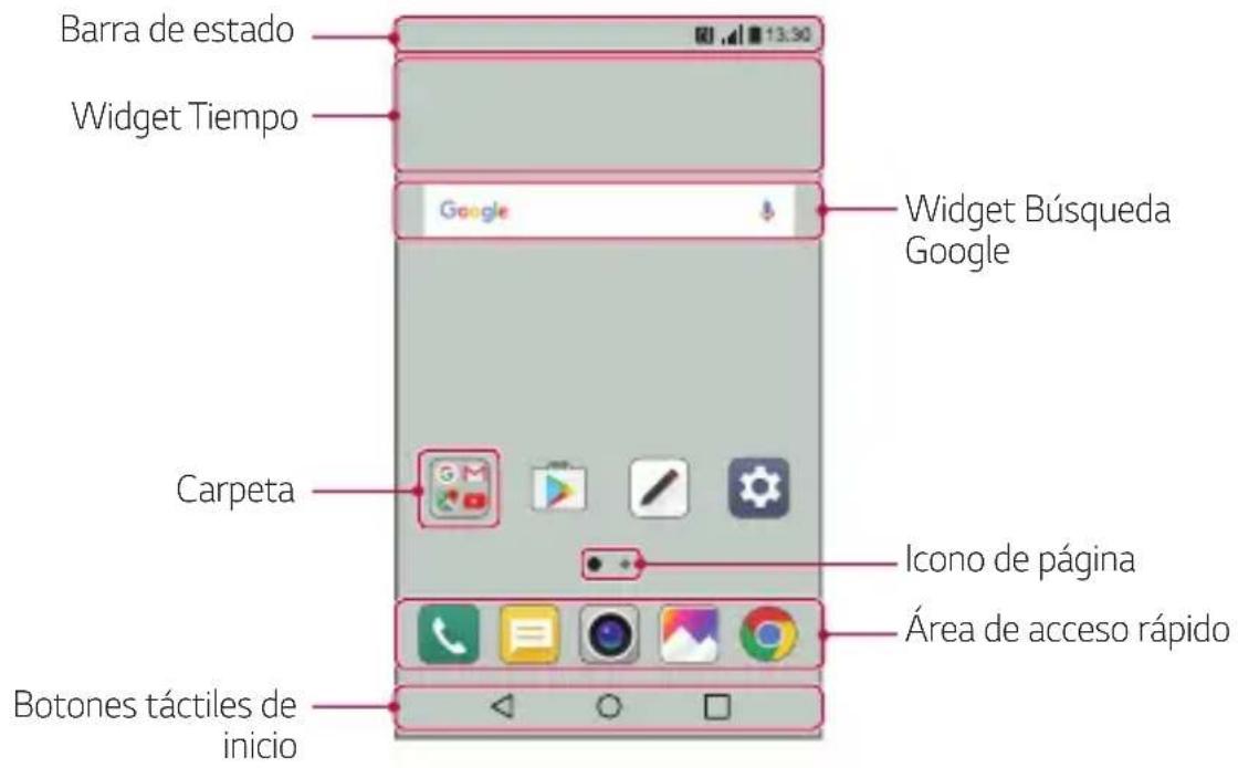 LG M200N - Diseño de la pantalla de inicio - 1