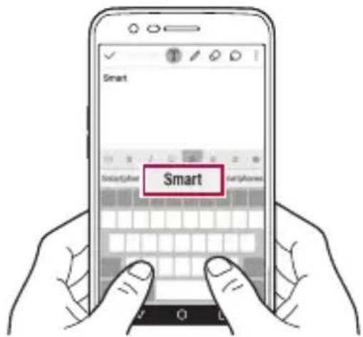 LG M200N - Using the Smart keyboard - 1