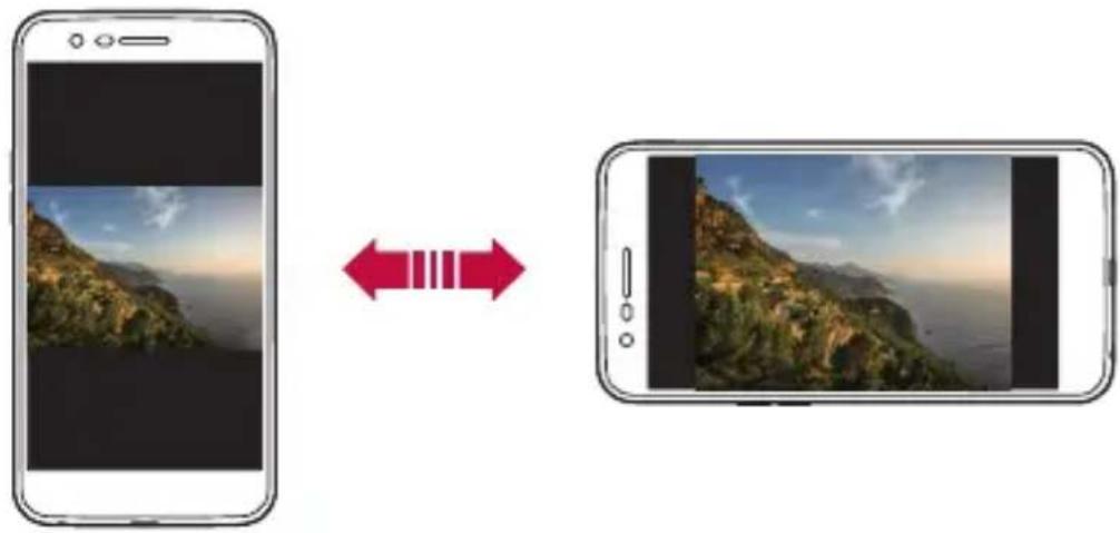 LG M200N - Cambio de la orientación de pantalla - 1